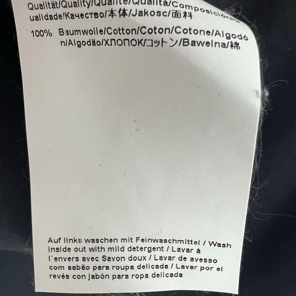 Hugo Boss Quarter-Zip Cotton Sweater With Knitted Structure Men's Size S Black - Picture 9 of 12